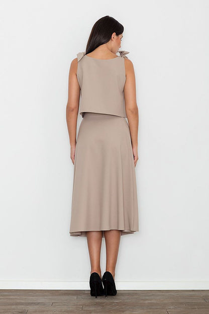 Spódnica Komplet Model M578 Beige - Figl 