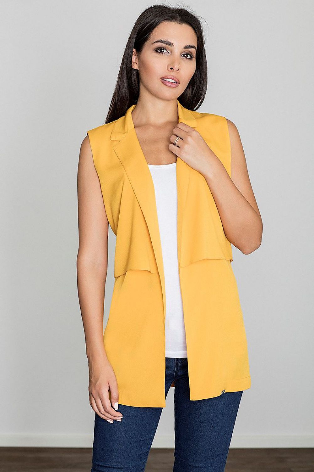   Kamizelka Damska Model M560 Yellow - Figl 