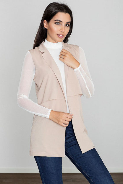   Kamizelka Damska Model M560 Beige - Figl 