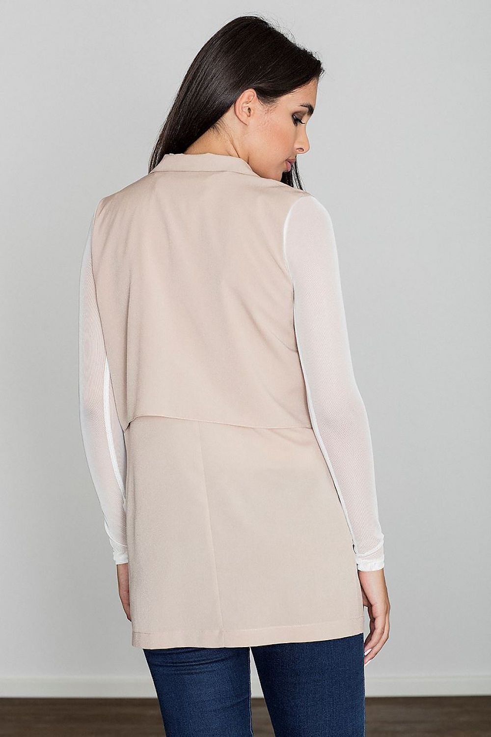   Kamizelka Damska Model M560 Beige - Figl 