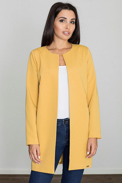   Płaszcz Damski Model M551 Yellow - Figl 