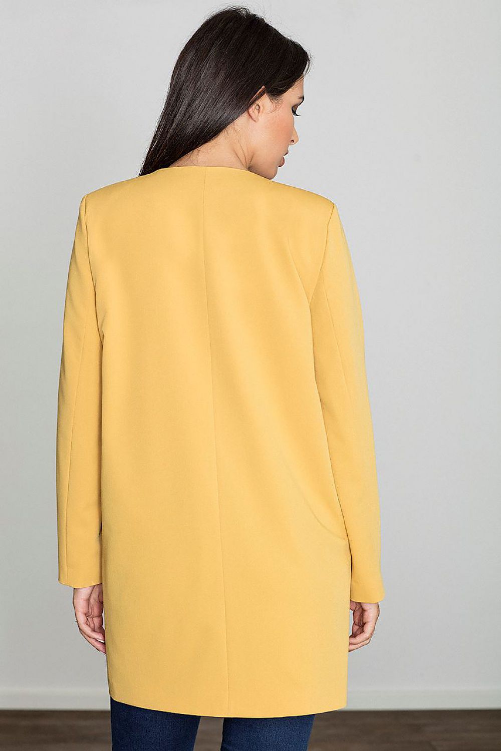   Płaszcz Damski Model M551 Yellow - Figl 