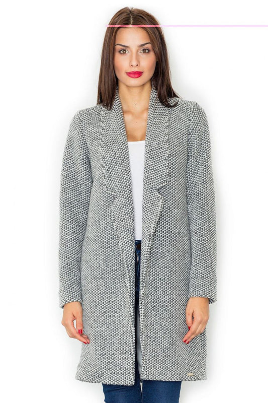   Płaszcz Damski Model M527 Grey - Figl 
