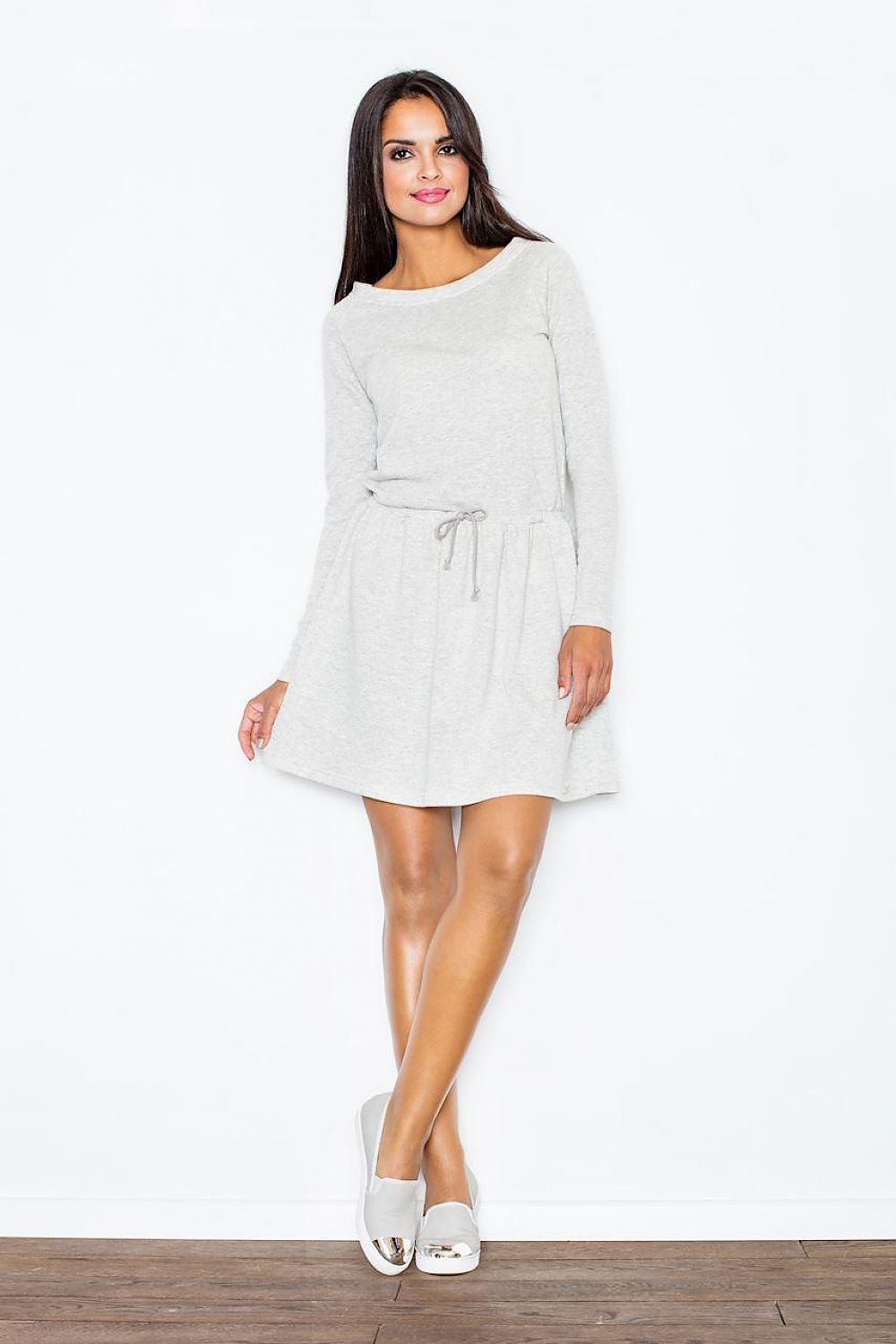  Sukienka Model 334 Light Grey - Figl 