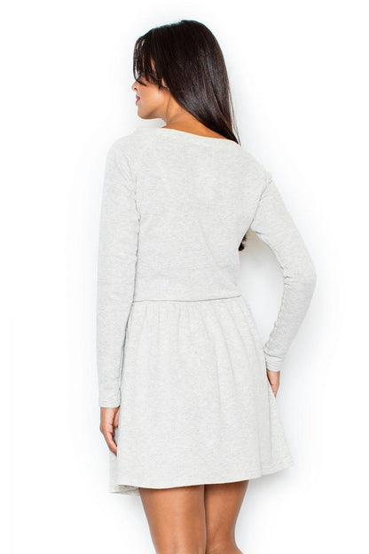  Sukienka Model 334 Light Grey - Figl 