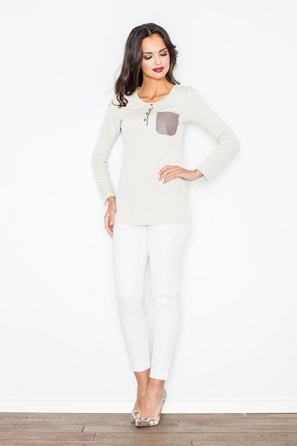   Bluzka Model M156 Beige - Figl 