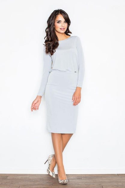  Sukienka Model 326 Grey - Figl 