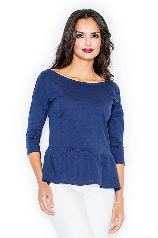   Bluzka Model 233 Navy - Figl 