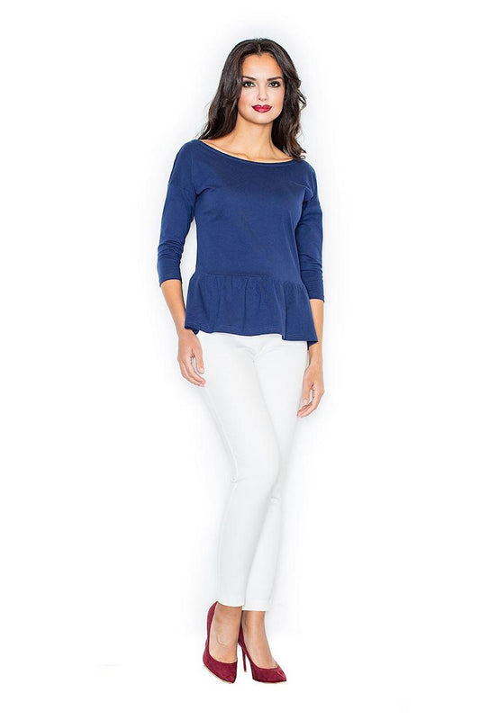   Bluzka Model 233 Navy - Figl 