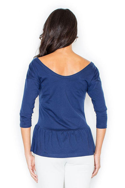   Bluzka Model 233 Navy - Figl 