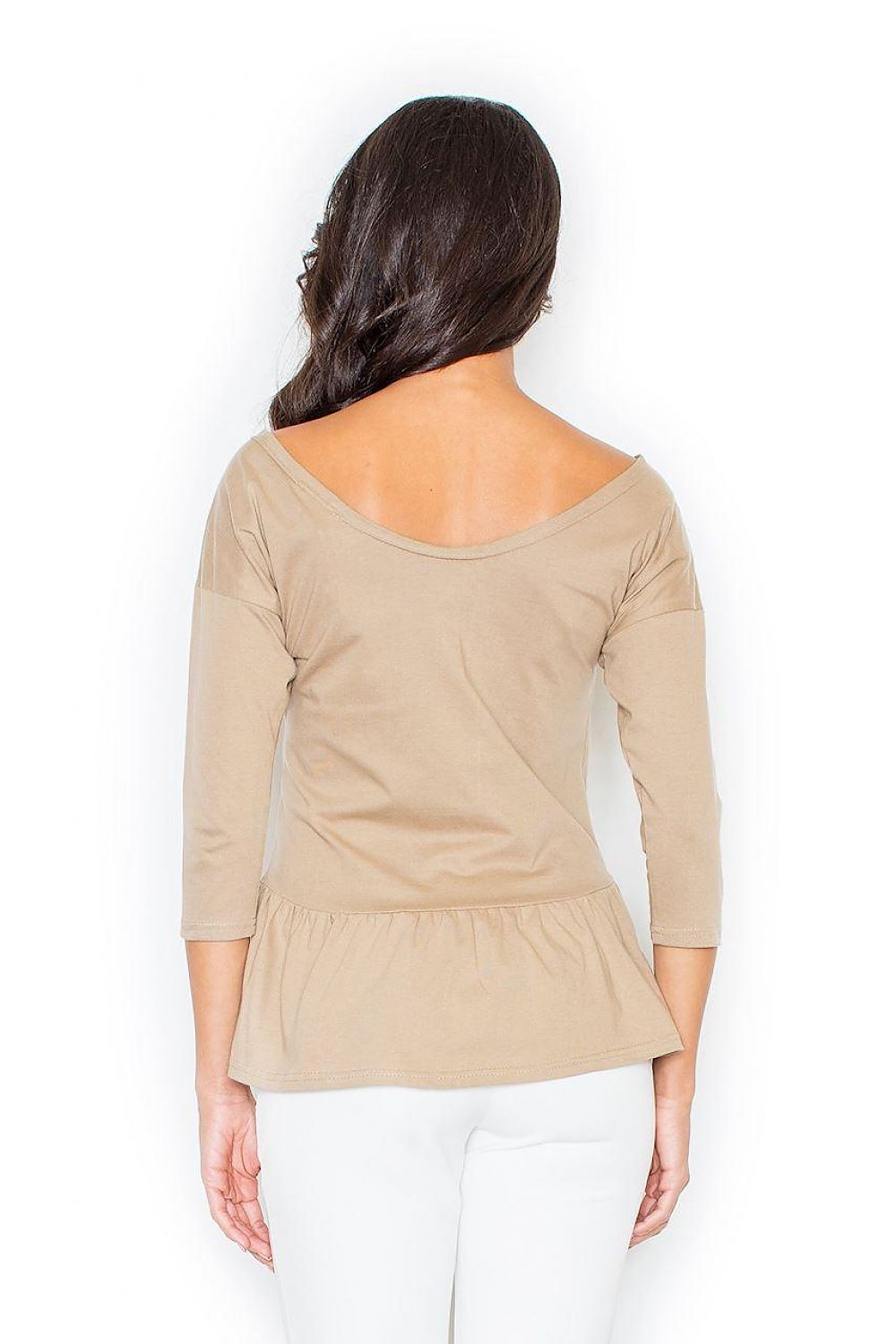   Bluzka Model 233 Beige - Figl 