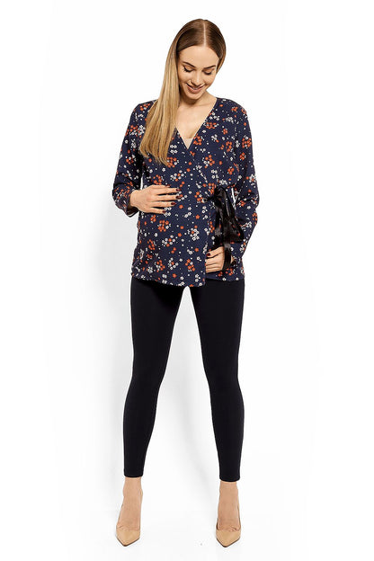   Bluzka Ciążowa Model 1626DC Flowers - PeeKaBoo 