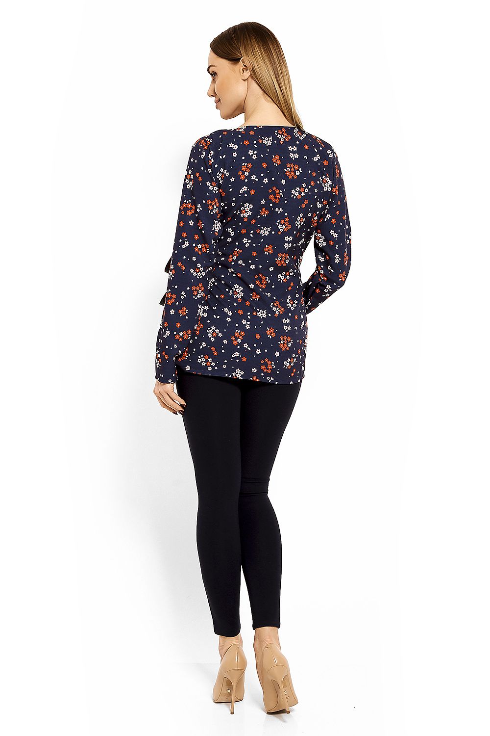   Bluzka Ciążowa Model 1626DC Flowers - PeeKaBoo 