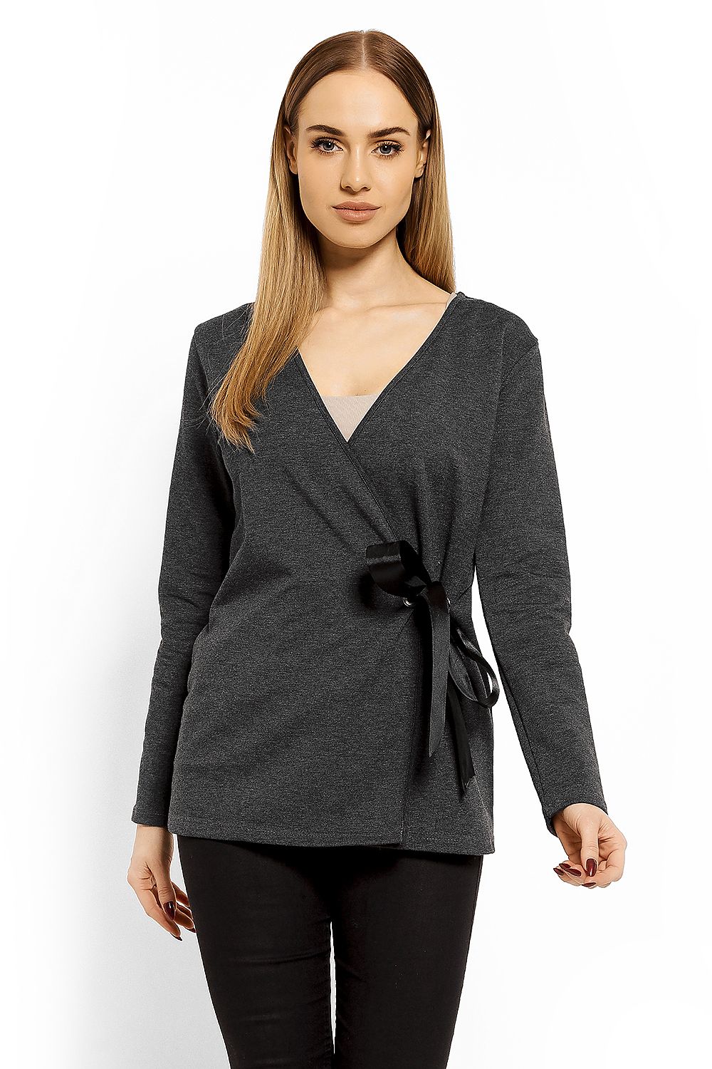   Bluzka Model 1626 Grafit - PeeKaBoo 