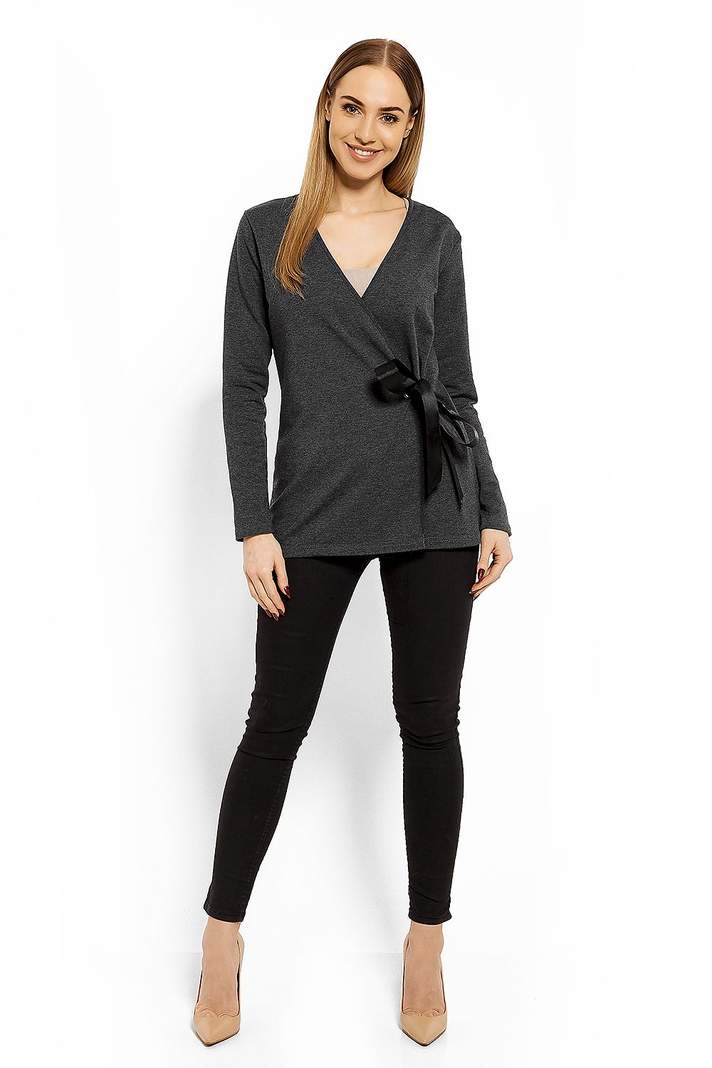   Bluzka Model 1626 Grafit - PeeKaBoo 