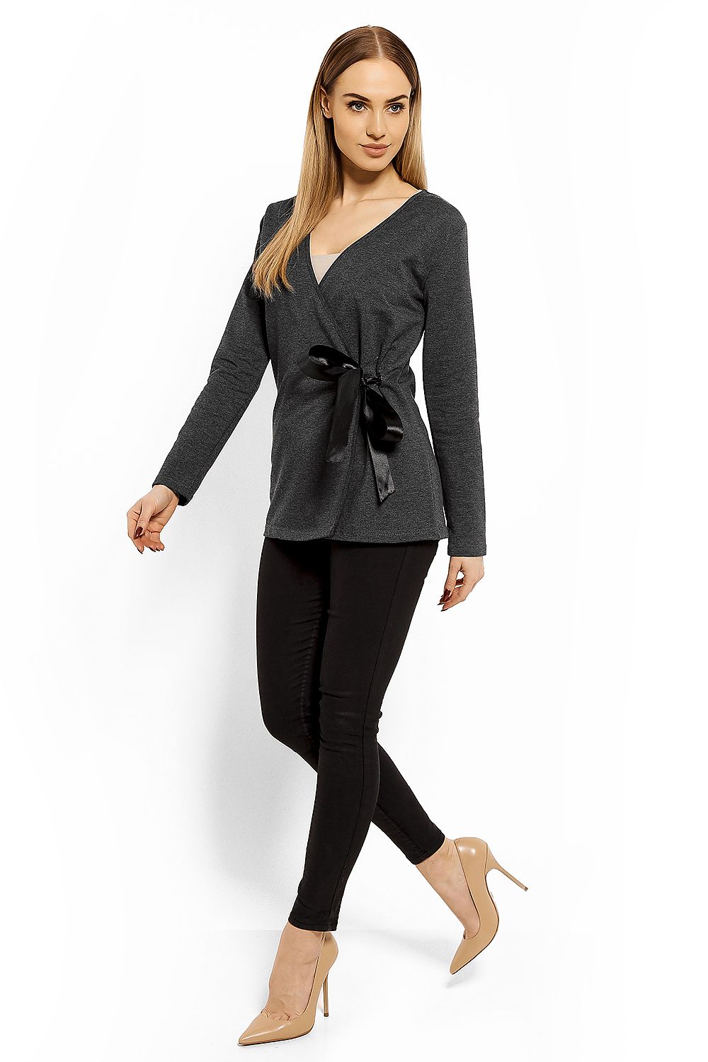   Bluzka Model 1626 Grafit - PeeKaBoo 