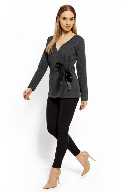   Bluzka Model 1626 Grafit - PeeKaBoo 