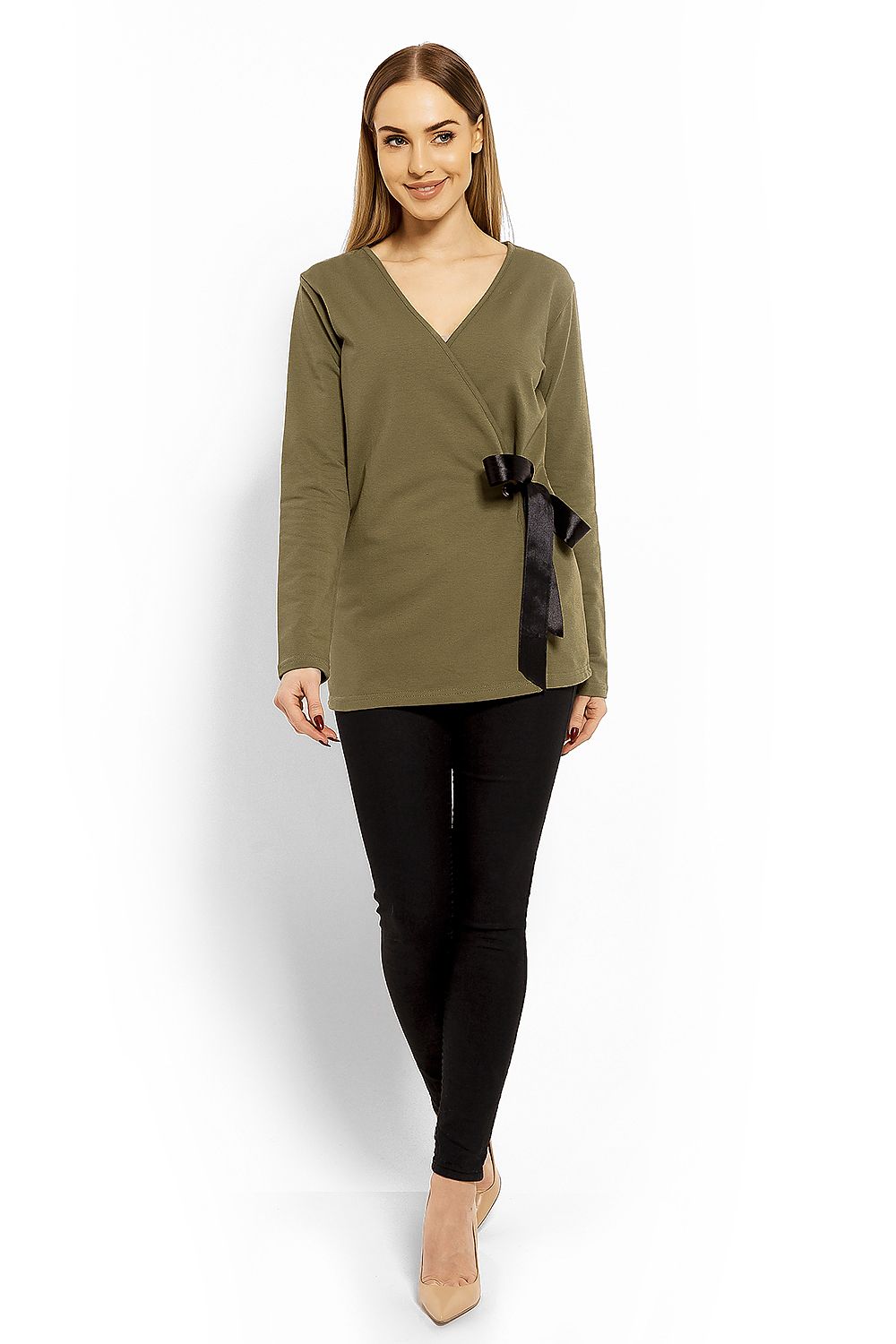   Bluzka Model 1626 Khaki - PeeKaBoo 