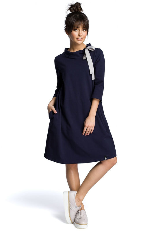  Sukienka Model B070 Navy - BeWear 