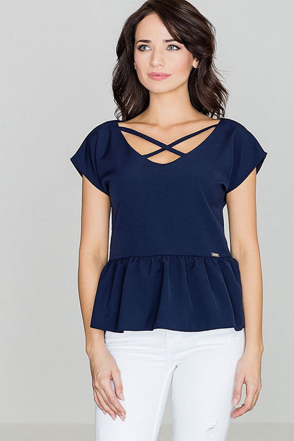   Bluzka Model K396 Navy - Lenitif 