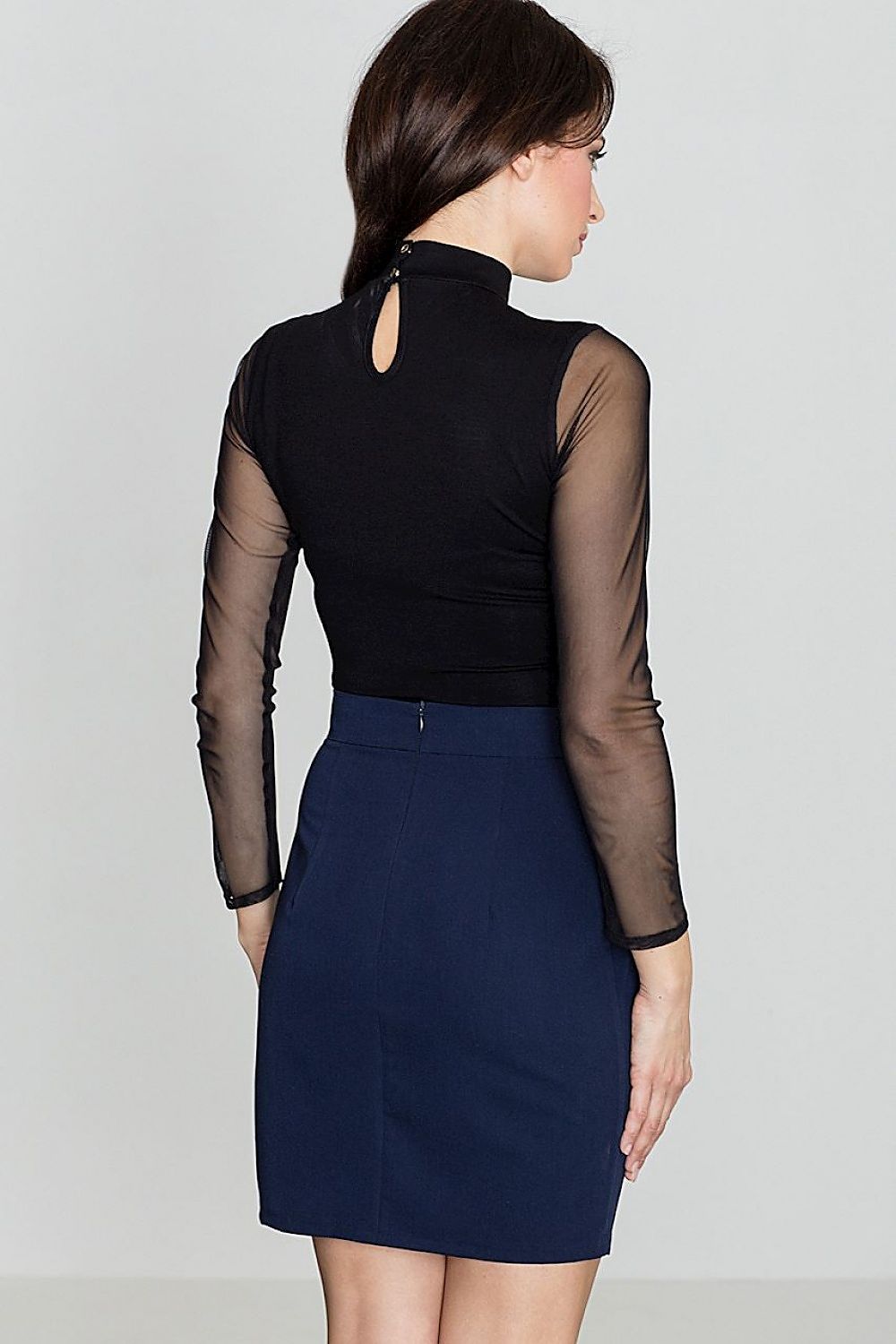  Spódnica Model K389 Navy - Lenitif 
