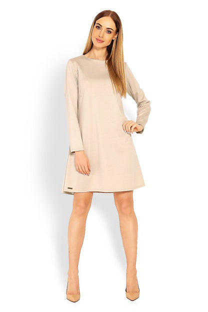 Sukienka Beige - PeeKaBoo — beżowa — Sukienka — EldoradoShop