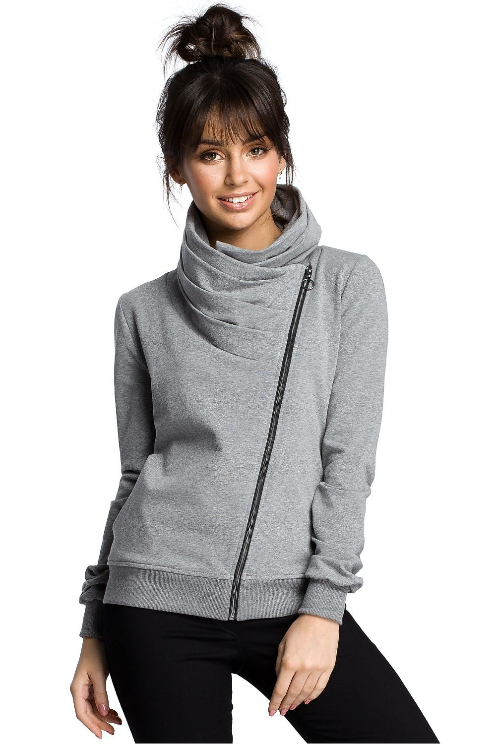   Bluza Damska Model B071 Grey - BeWear 