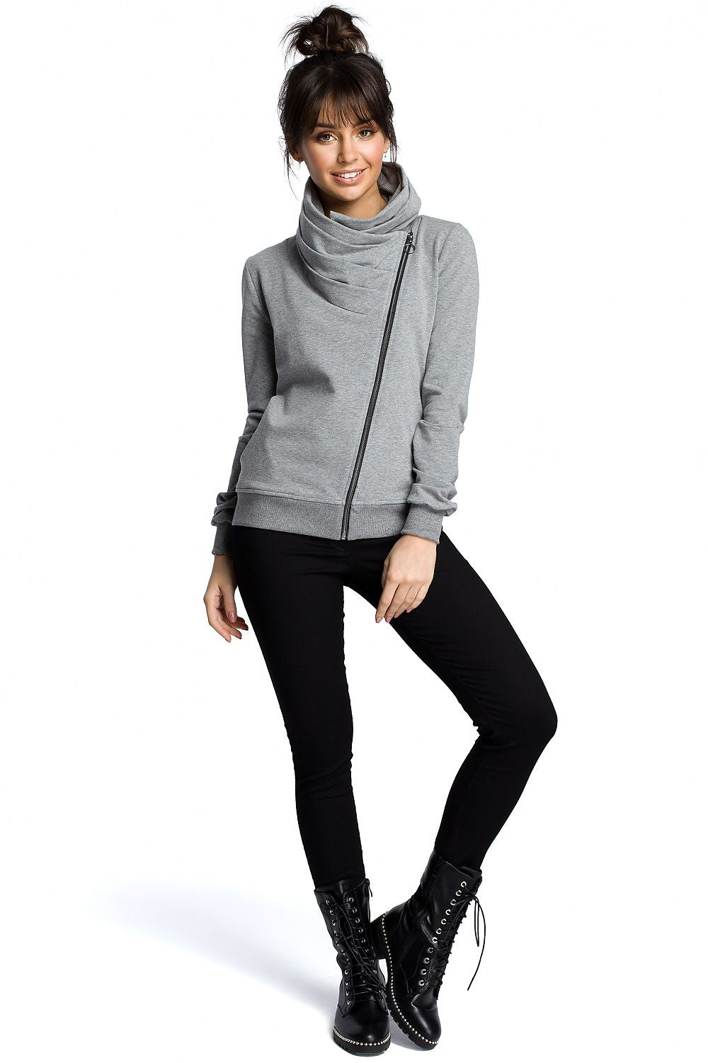   Bluza Damska Model B071 Grey - BeWear 