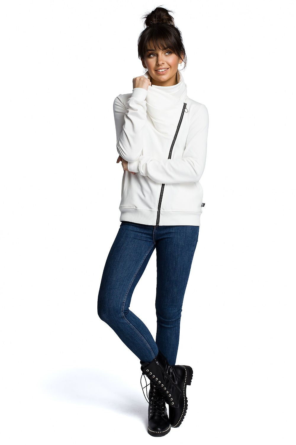   Bluza Damska Model B071 Ecru - BeWear 