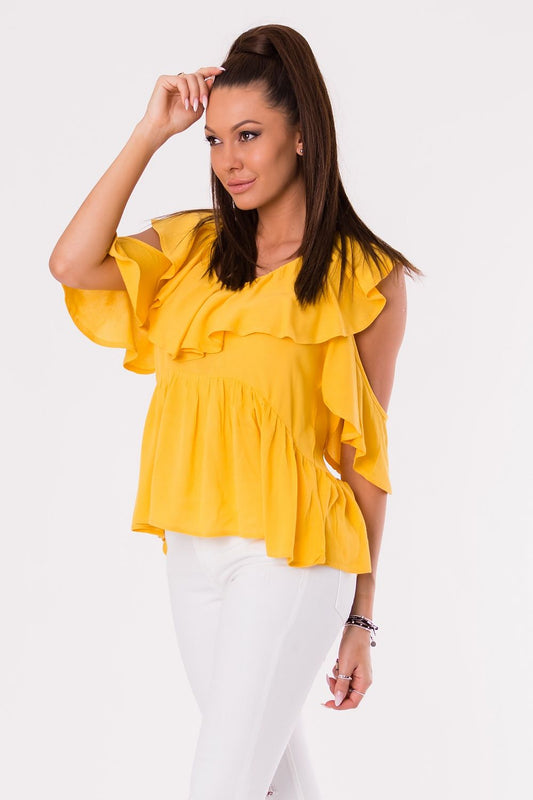   Bluzka Model 17997 Musztard - YourNewStyle 