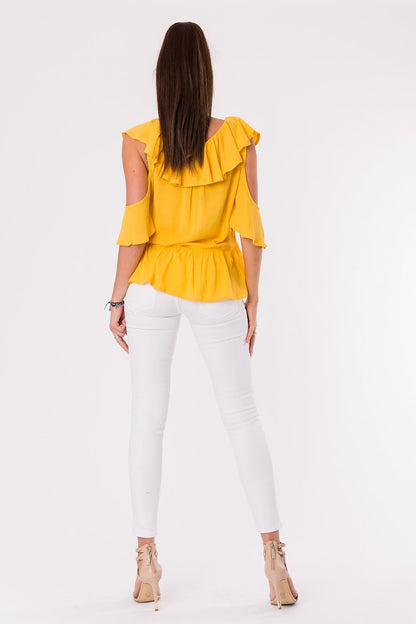   Bluzka Model 17997 Musztard - YourNewStyle 