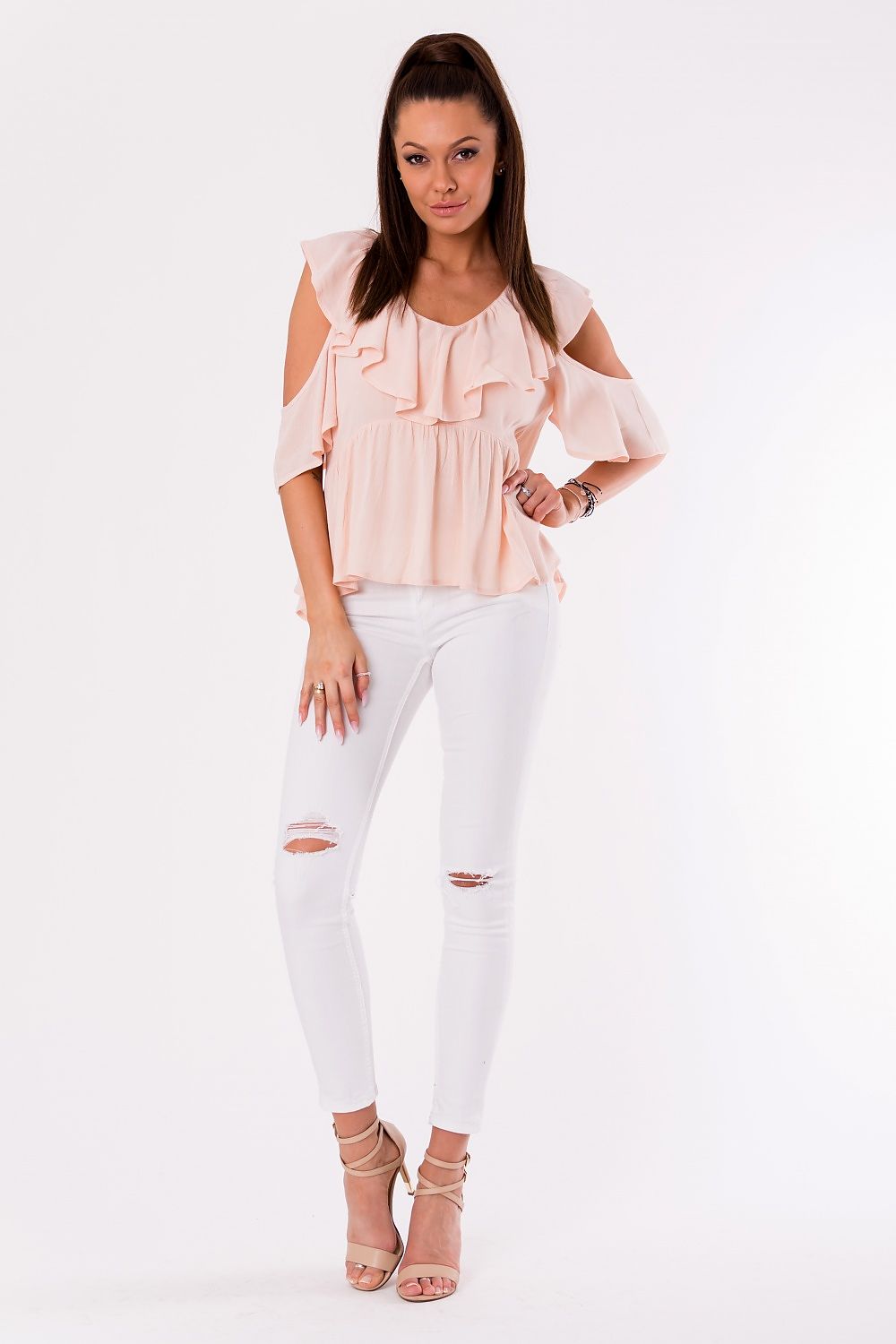   Bluzka Model 17999 Powder Pink - YourNewStyle 