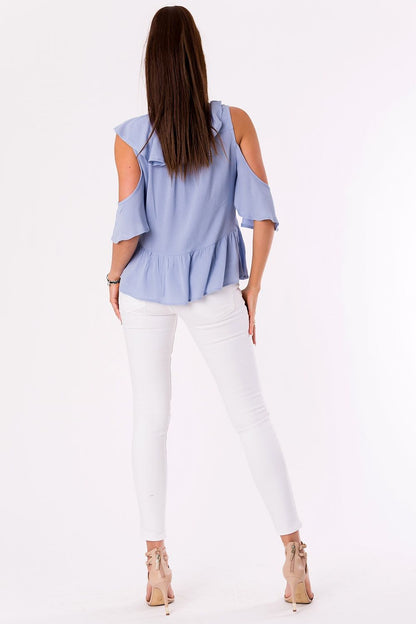   Bluzka Model 18000 Blue - YourNewStyle 