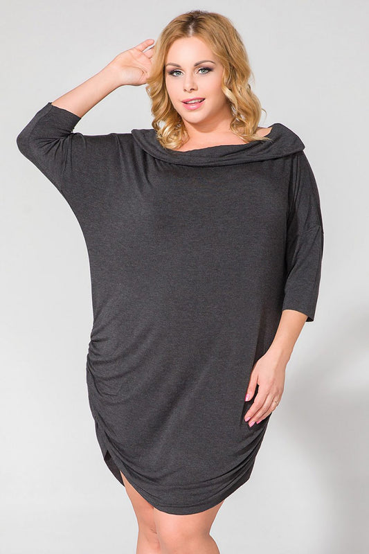  Sukienka Model PS2 Dark Grey - Tessita 