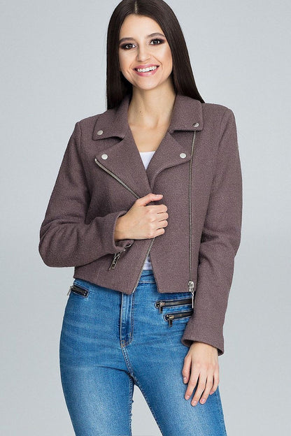   Kurtka Damska Model M607 Mocca - Figl 