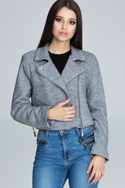   Kurtka Damska Model M607 Grey - Figl 