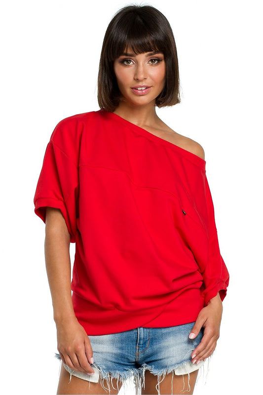   Bluza Damska Model B079 Red - BeWear 