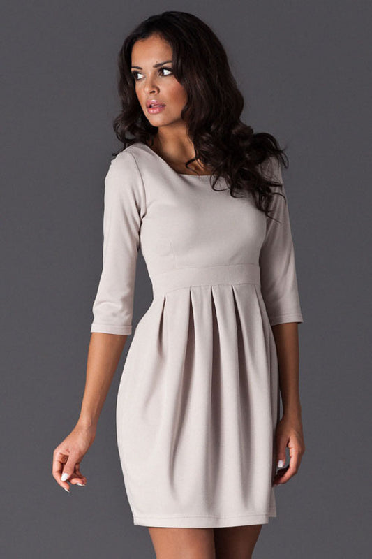  Sukienka Model 122 Beige - Figl 