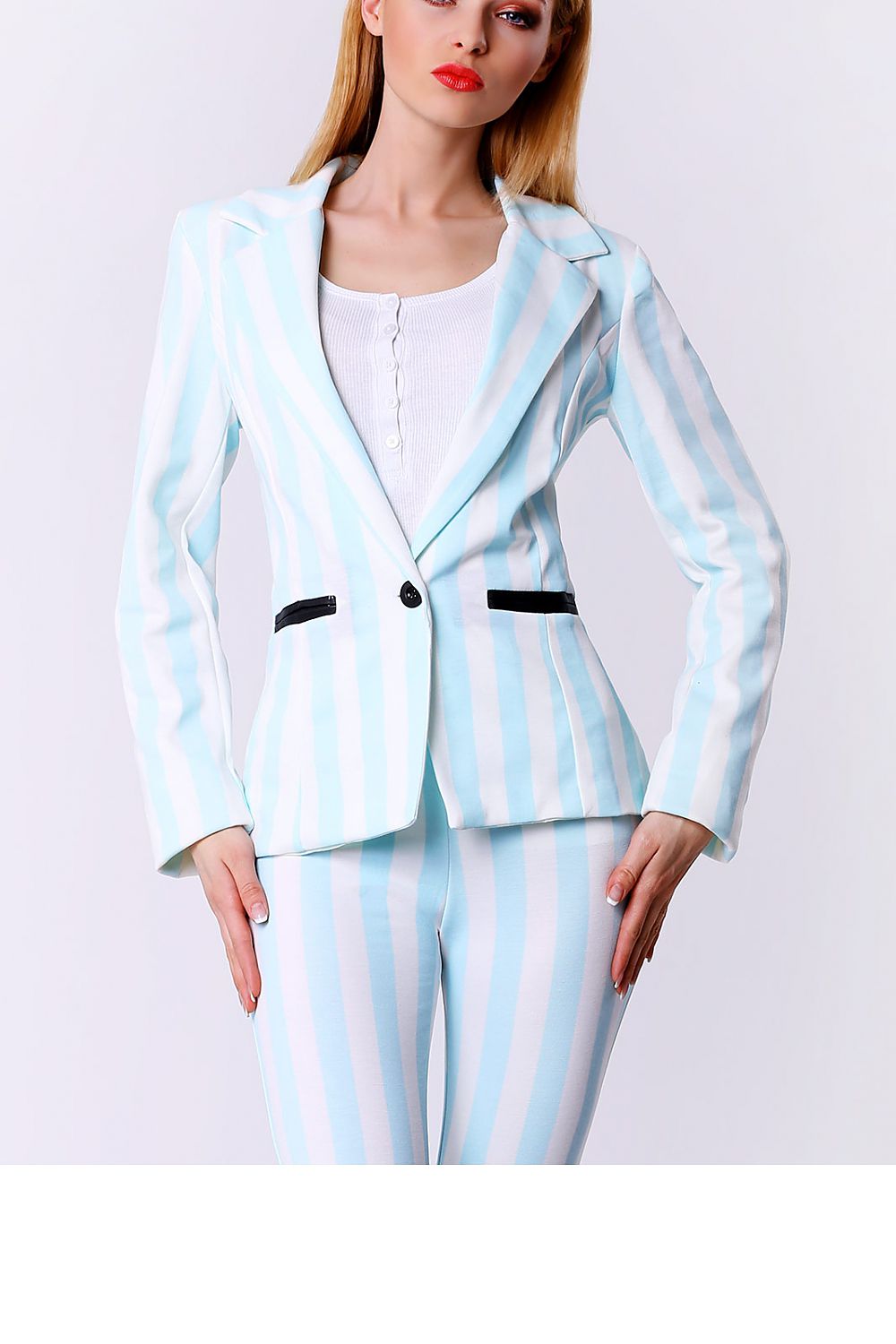   Marynarka Damska Model 2972 Sky Blue - YourNewStyle 