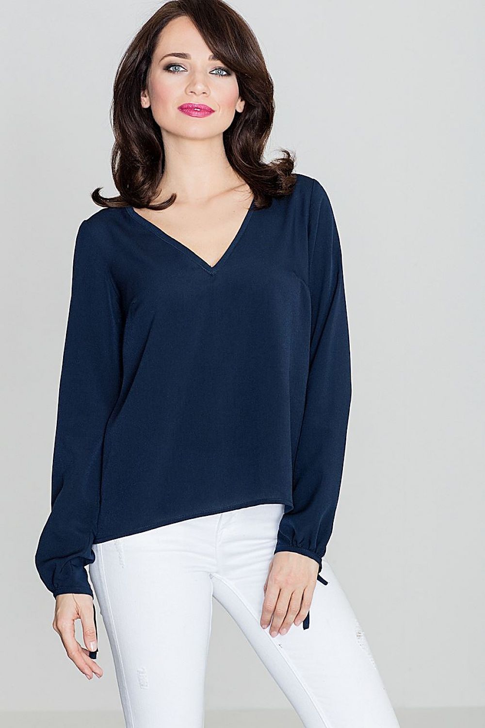   Bluzka Model K385 Navy - Lenitif 