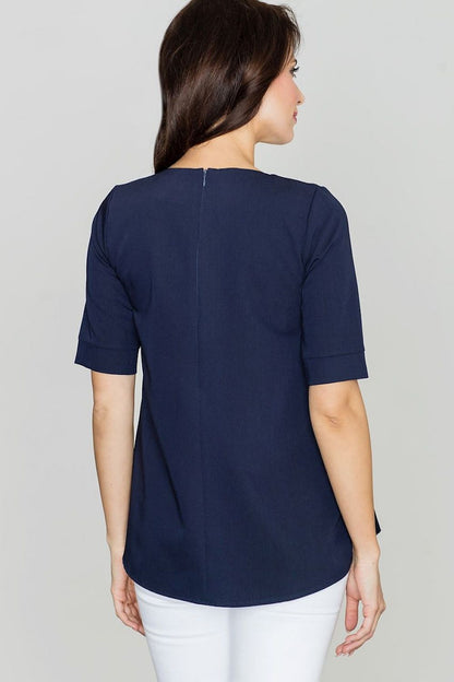   Bluzka Model K370 Navy - Lenitif 