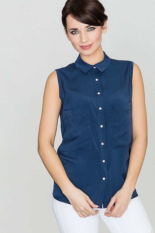   Bluzka Model K363 Navy - Lenitif 