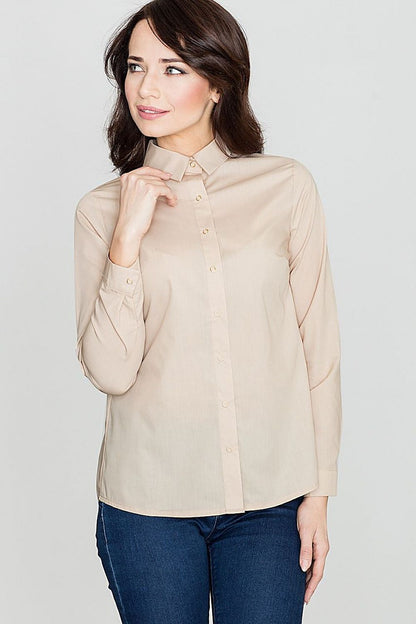   Koszula Damska Model K384 Beige - Lenitif 