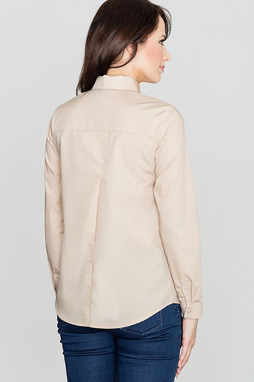   Koszula Damska Model K384 Beige - Lenitif 