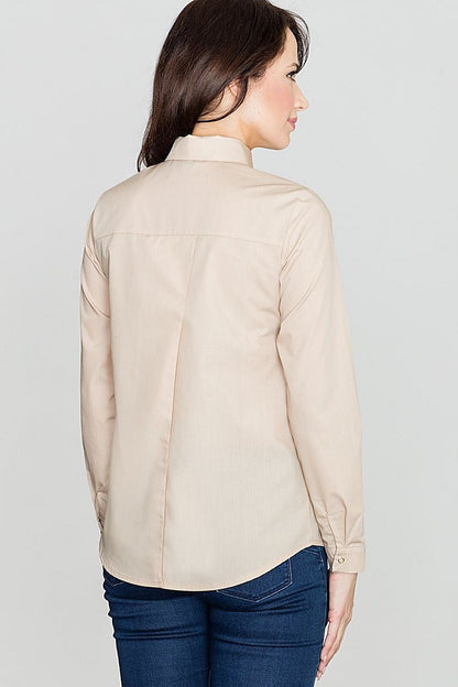  Koszula Damska Model K384 Beige - Lenitif 