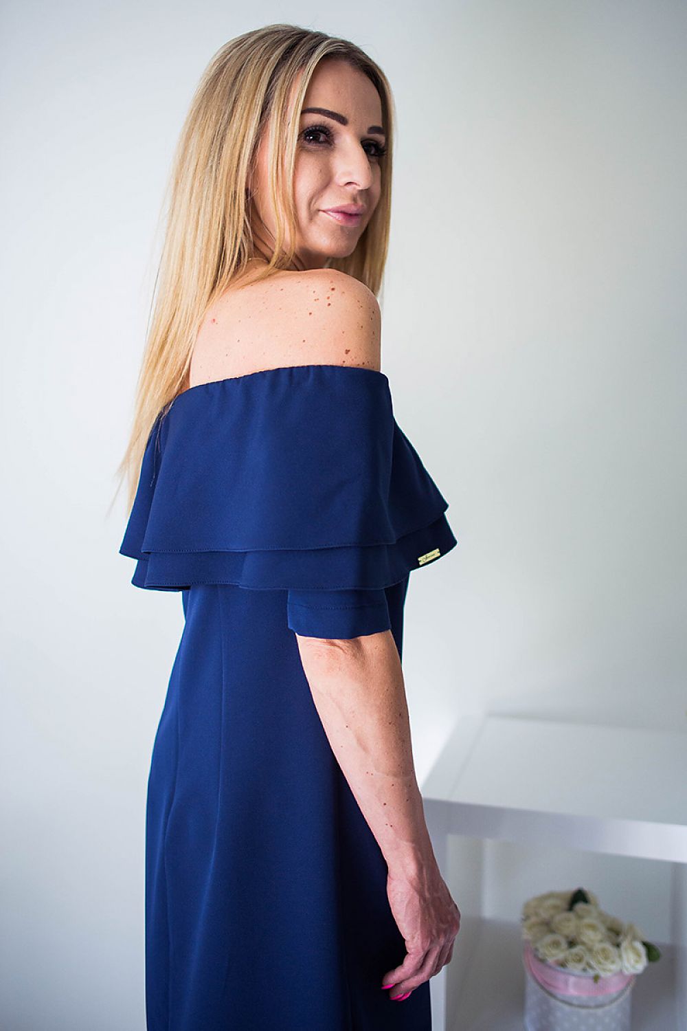   Sukienka Model Sandra Navy - Jersa 