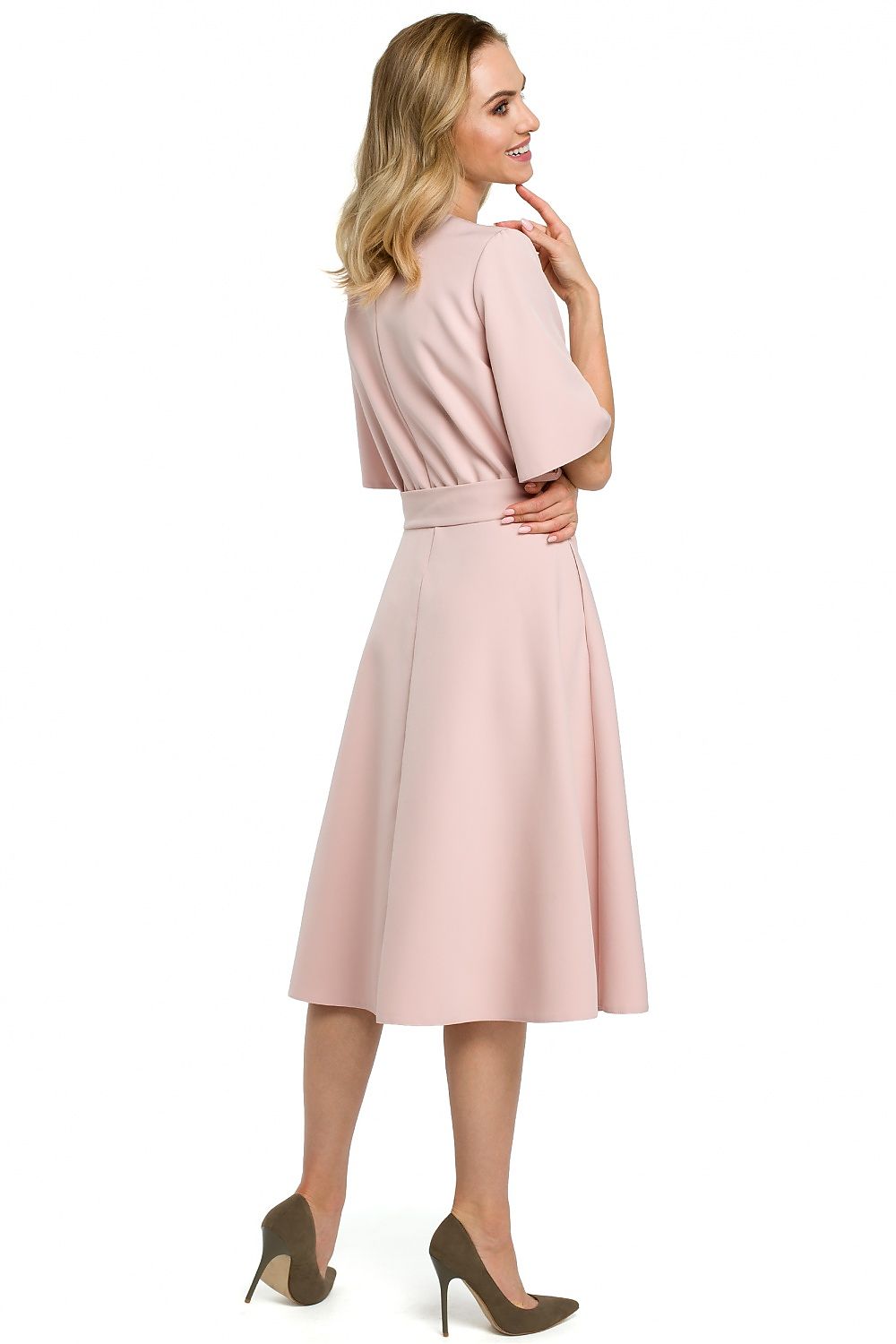  Sukienka Model MOE396 Powder Pink - Moe 