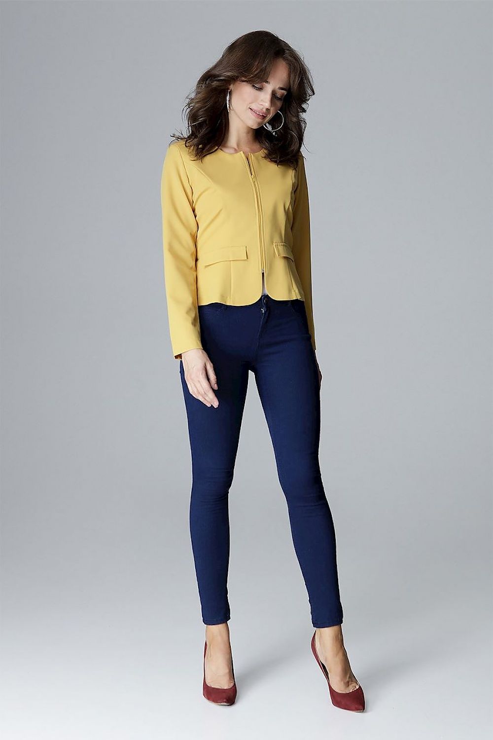   Żakiet Model L008 Yellow - Lenitif 