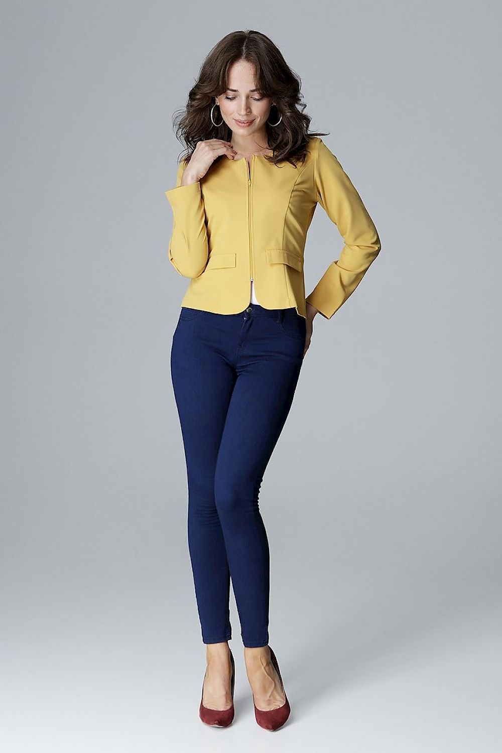   Żakiet Model L008 Yellow - Lenitif 