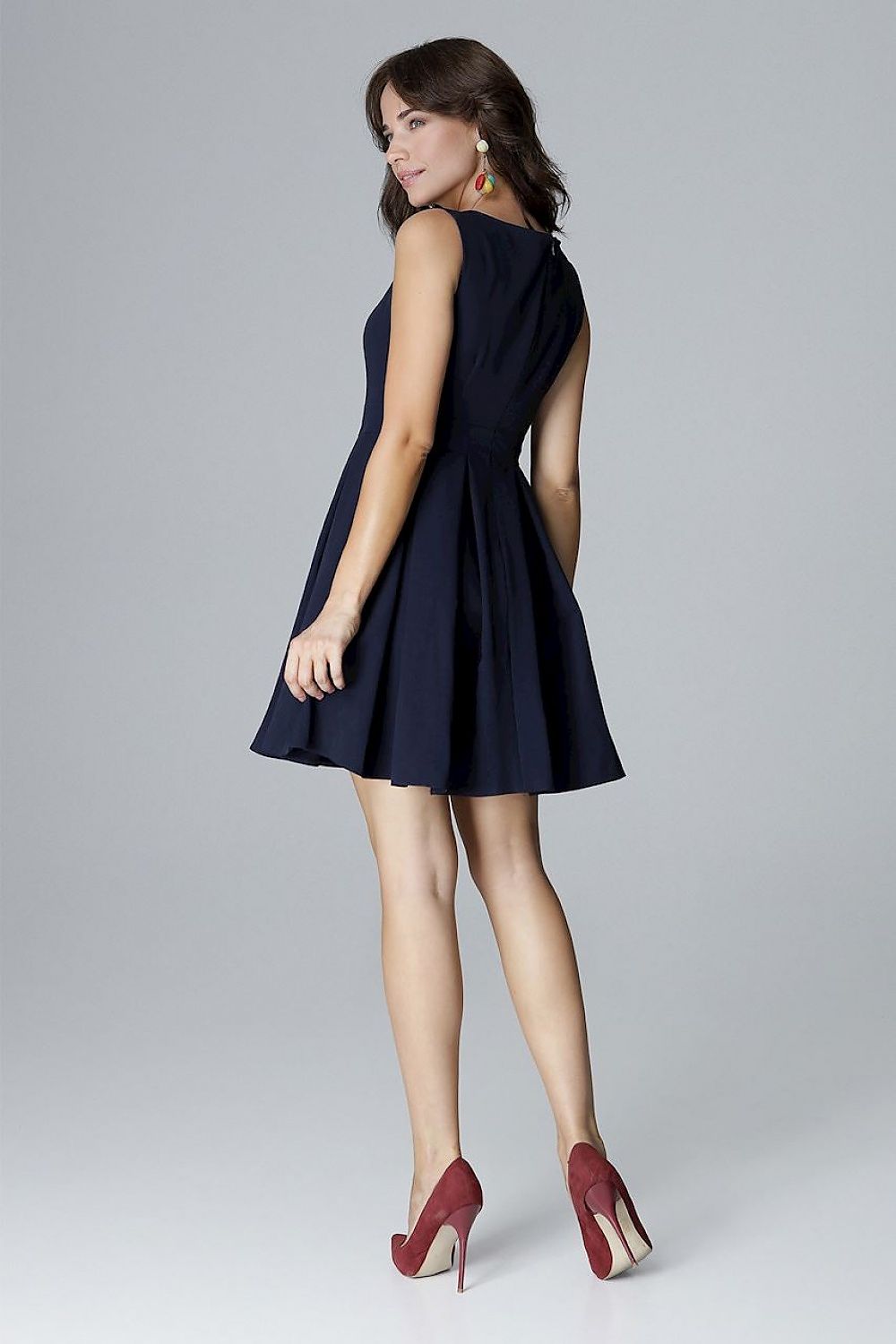   Sukienka Model L006 Navy - Lenitif 
